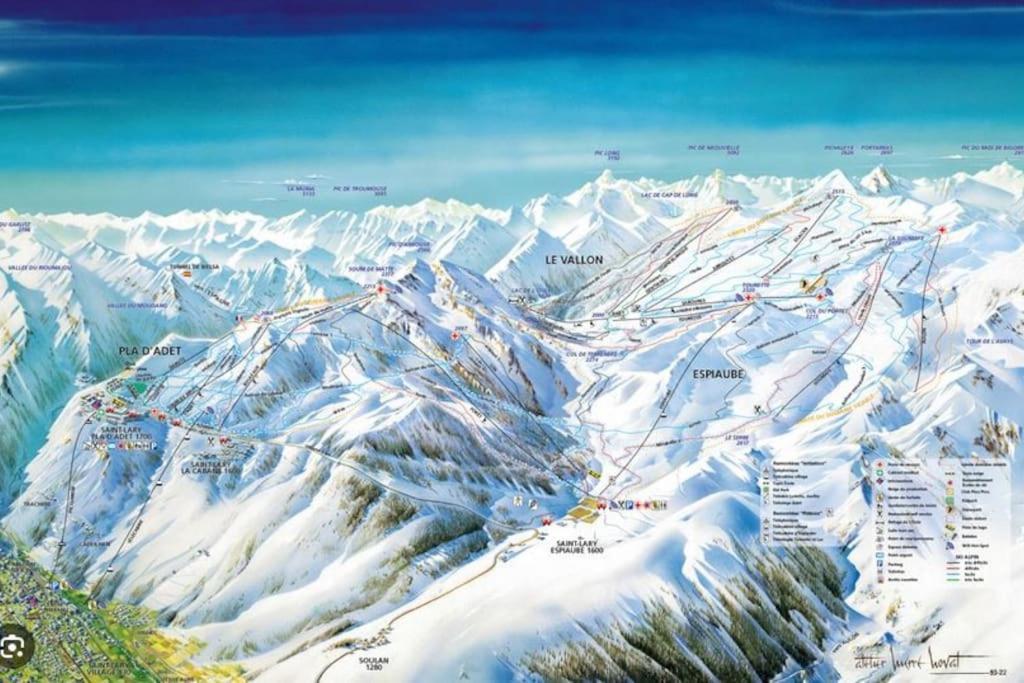 Vue Panoramique Sur Les Pyrenees Lägenhet Saint-Lary-Soulan Exteriör bild